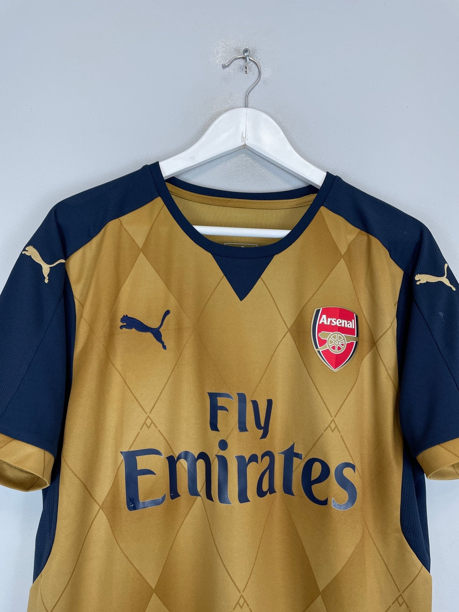 Shop 2015/16 ARSENAL CAZORLA #19 AWAY SHIRT (L) PUMA, classic football shirts, vintage football shirts & retro soccer jerseys at Cult Kits