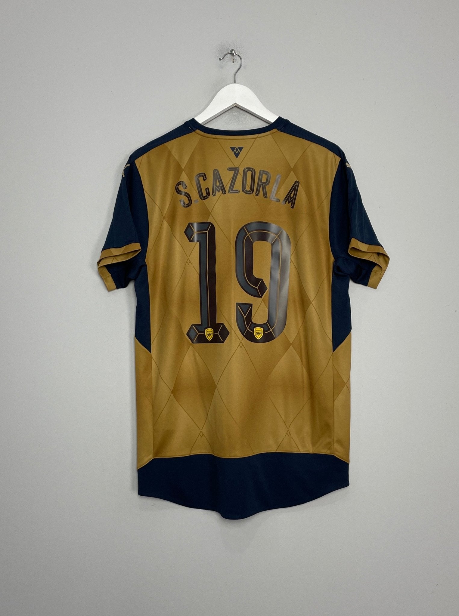 Shop 2015/16 ARSENAL S.CAZORLA #19 AWAY SHIRT (L) PUMA, classic football shirts, vintage football shirts & retro soccer jerseys at Cult Kits