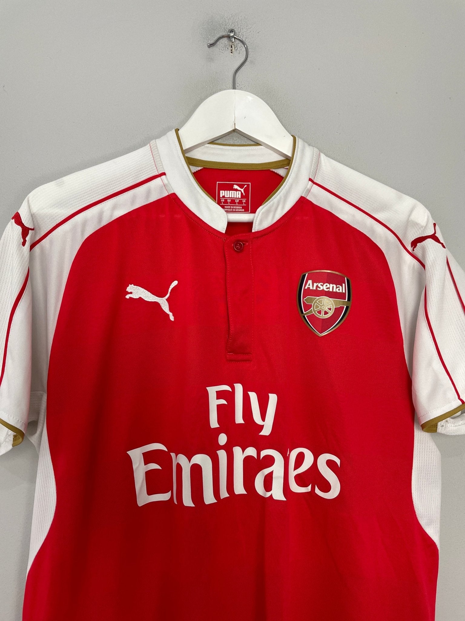 Shop 2015/16 ARSENAL S.CAZORLA #19 HOME SHIRT (L) PUMA, classic football shirts, vintage football shirts & retro soccer jerseys at Cult Kits