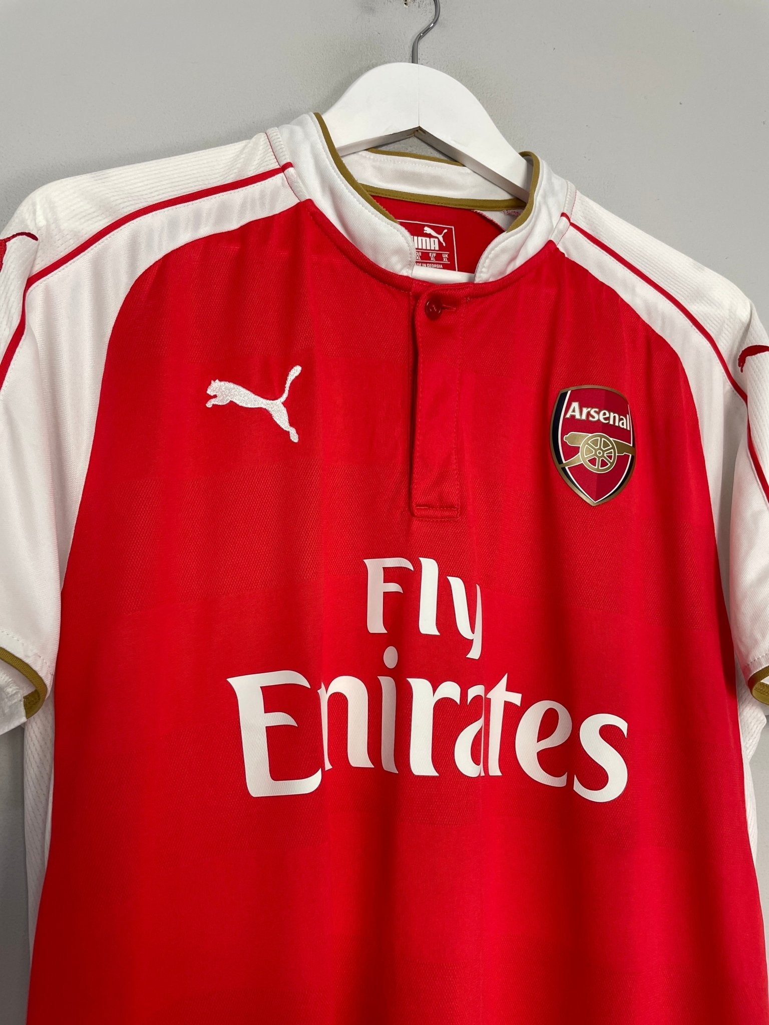 Shop 2015/16 ARSENAL S.CAZORLA #19 HOME SHIRT (XL) PUMA, classic football shirts, vintage football shirts & retro soccer jerseys at Cult Kits