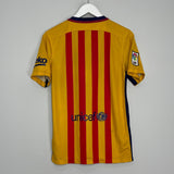 Shop 2015/16 BARCELONA AWAY SHIRT (S) NIKE, classic football shirts, vintage football shirts & retro soccer jerseys at Cult Kits