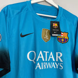 Shop 2015/16 BARCELONA INIESTA #8 *BNWT* C/L THIRD SHIRT (XL) NIKE, classic football shirts, vintage football shirts & retro soccer jerseys at Cult Kits