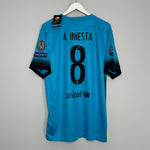 Shop 2015/16 BARCELONA INIESTA #8 *BNWT* C/L THIRD SHIRT (XL) NIKE, classic football shirts, vintage football shirts & retro soccer jerseys at Cult Kits