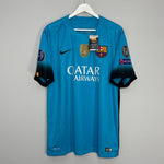 Shop 2015/16 BARCELONA INIESTA #8 *BNWT* C/L THIRD SHIRT (XL) NIKE, classic football shirts, vintage football shirts & retro soccer jerseys at Cult Kits