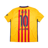 Buy 2015/16 Barcelona Messi 10 Away Shirt (XL) Nike ~ Free worldwide shipping ~ Authentic Vintage Football Shirts from Cult Kits
