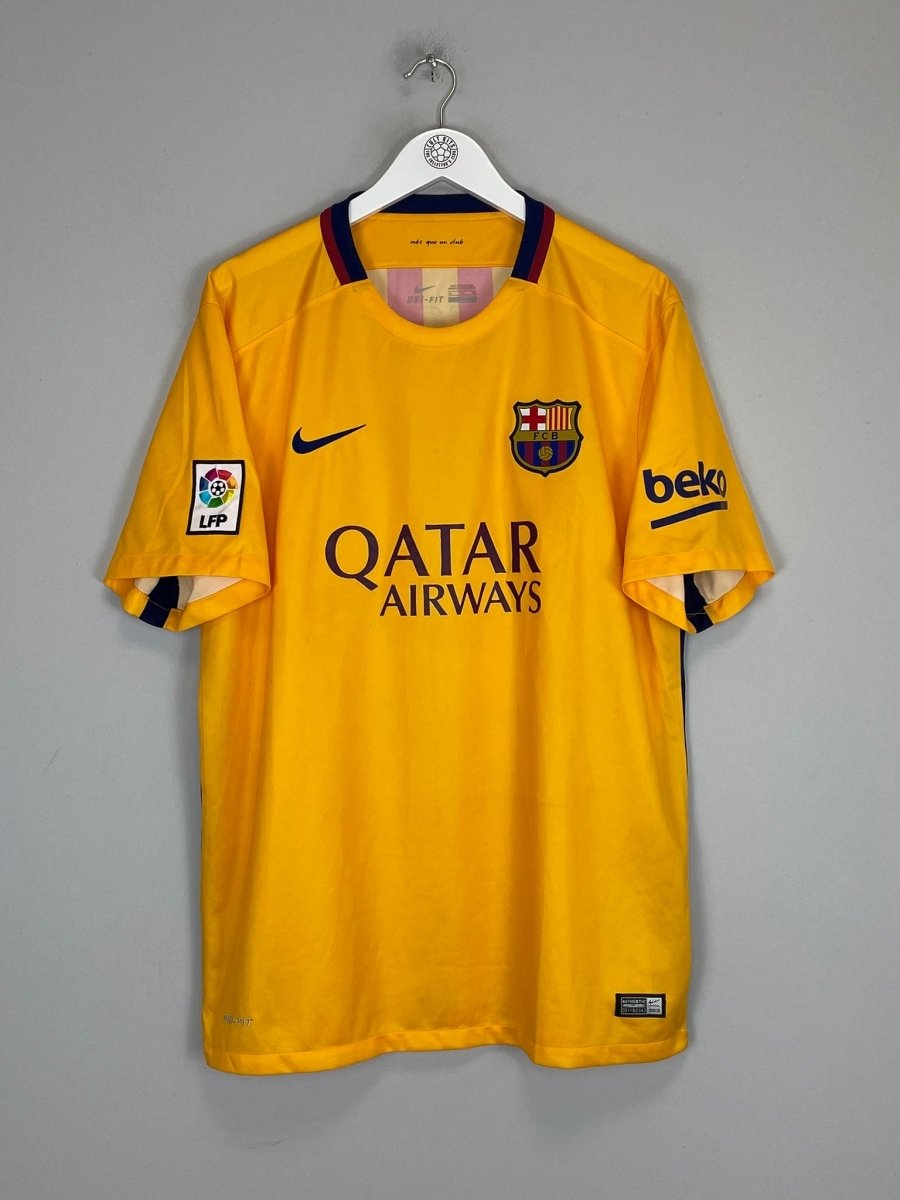 2015/16 BARCELONA MESSI 10 AWAY SHIRT (XL) NIKE - Cult Kits - XL - Buy Vintage Football Shirts, Authentic Retro Football Shirts For Sale, Classic Football Shirts & Soccer Jersey