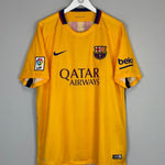 2015/16 BARCELONA MESSI 10 AWAY SHIRT (XL) NIKE - Cult Kits - XL - Buy Vintage Football Shirts, Authentic Retro Football Shirts For Sale, Classic Football Shirts & Soccer Jersey