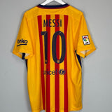 2015/16 BARCELONA MESSI 10 AWAY SHIRT (XL) NIKE - Cult Kits - XL - Buy Vintage Football Shirts, Authentic Retro Football Shirts For Sale, Classic Football Shirts & Soccer Jersey