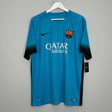 Shop 2015/16 BARCELONA MESSI #10 *BNWT* THIRD SHIRT (XL) NIKE, classic football shirts, vintage football shirts & retro soccer jerseys at Cult Kits