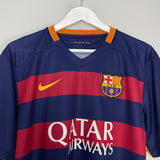 Shop 2015/16 BARCELONA MESSI #10 HOME SHIRT (L) NIKE, classic football shirts, vintage football shirts & retro soccer jerseys at Cult Kits