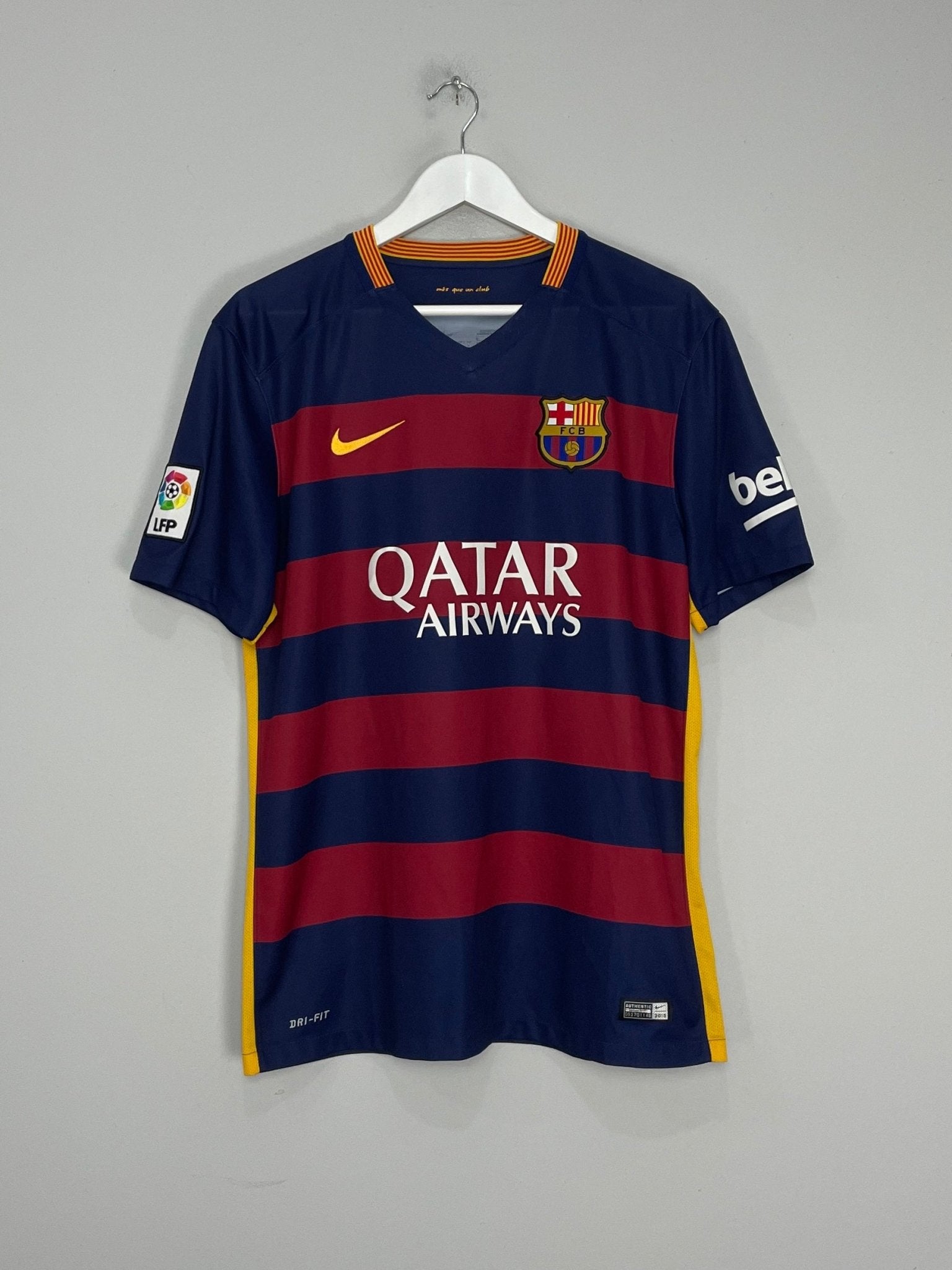Shop 2015/16 BARCELONA MESSI #10 HOME SHIRT (L) NIKE, classic football shirts, vintage football shirts & retro soccer jerseys at Cult Kits