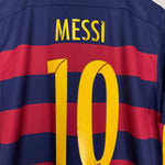 Shop 2015/16 BARCELONA MESSI #10 HOME SHIRT (L) NIKE, classic football shirts, vintage football shirts & retro soccer jerseys at Cult Kits
