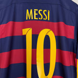 Shop 2015/16 BARCELONA MESSI #10 HOME SHIRT (L) NIKE, classic football shirts, vintage football shirts & retro soccer jerseys at Cult Kits