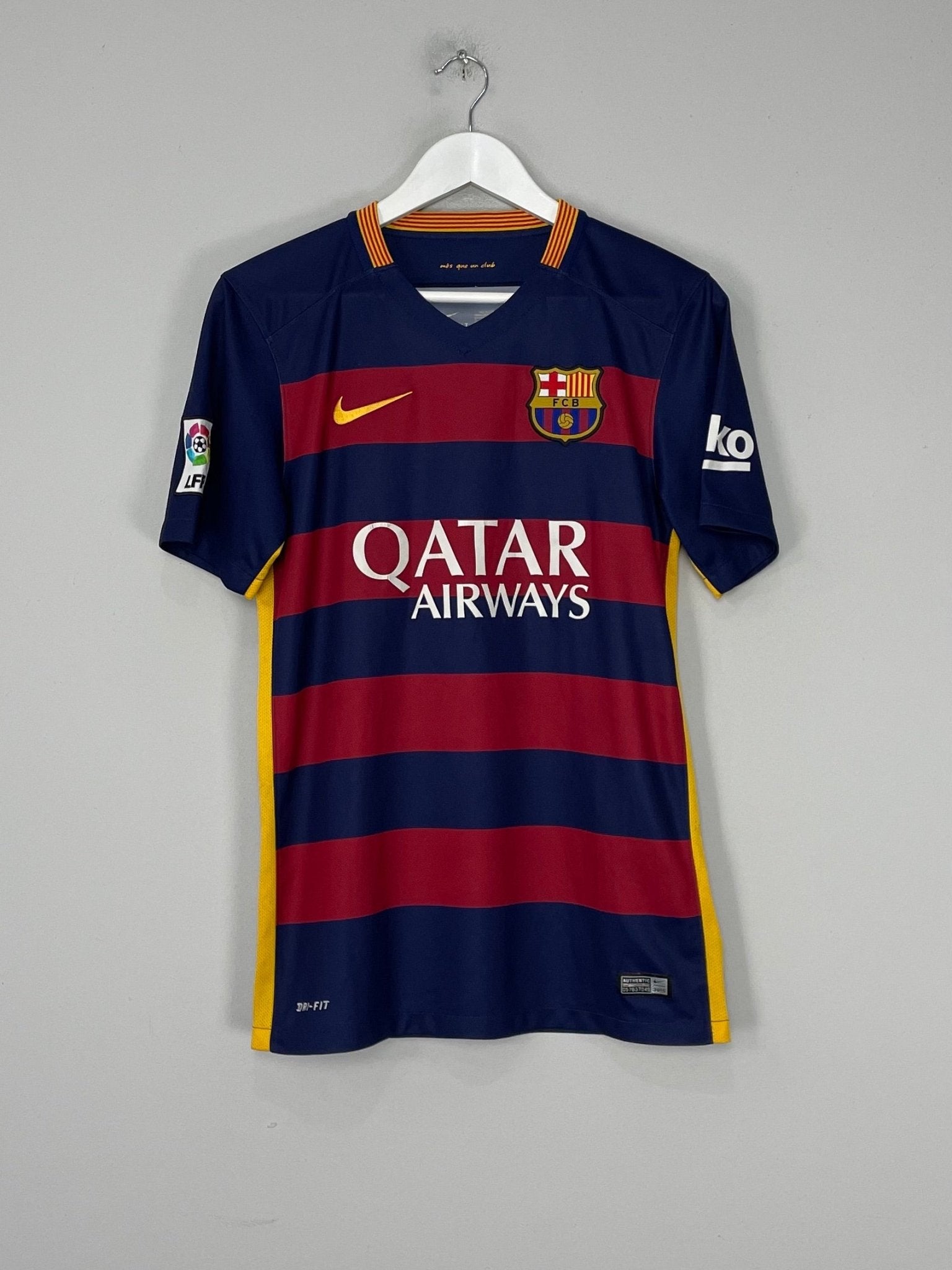 15-16 FC Barcelona MESSI 10番　NIKE Sホーム半袖 Messi 10 FC Barcelona 2015-16 Nike Final Champions League Football