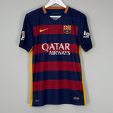 Shop 2015/16 BARCELONA MESSI #10 HOME SHIRT (S) NIKE, classic football shirts, vintage football shirts & retro soccer jerseys at Cult Kits