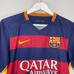 Shop 2015/16 BARCELONA MESSI #10 HOME SHIRT (S) NIKE, classic football shirts, vintage football shirts & retro soccer jerseys at Cult Kits