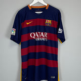 Shop 2015/16 BARCELONA MESSI #10 HOME SHIRT (XL) NIKE, classic football shirts, vintage football shirts & retro soccer jerseys at Cult Kits