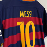 Shop 2015/16 BARCELONA MESSI #10 HOME SHIRT (XL) NIKE, classic football shirts, vintage football shirts & retro soccer jerseys at Cult Kits