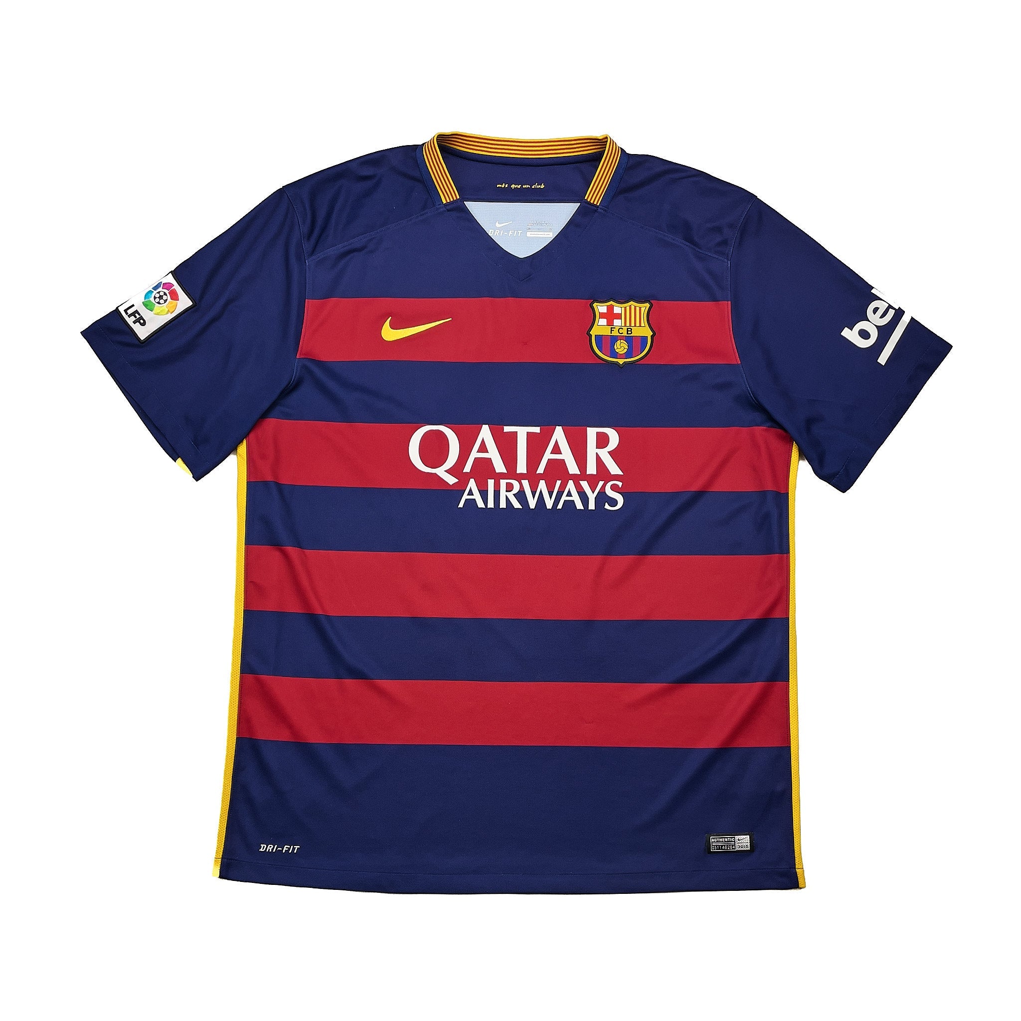 Buy 2015/16 Barcelona Messi 10 Home Shirt (XL) Nike ~ Free worldwide shipping ~ Authentic Vintage Football Shirts from Cult Kits