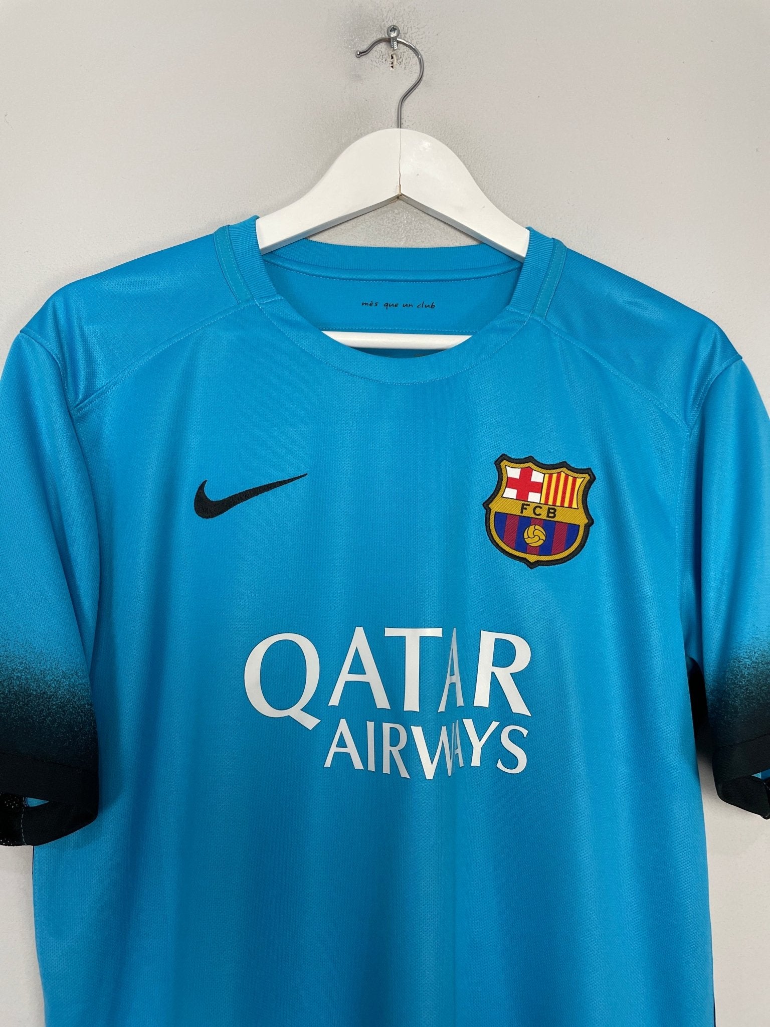 Shop 2015/16 BARCELONA MESSI #10 THIRD SHIRT (L) NIKE, classic football shirts, vintage football shirts & retro soccer jerseys at Cult Kits