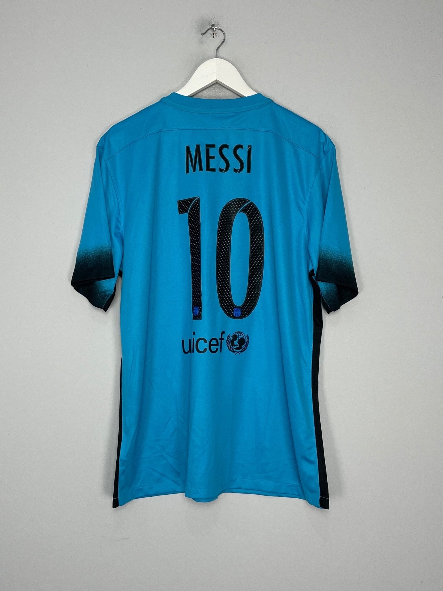 Shop 2015/16 BARCELONA MESSI #10 THIRD SHIRT (XL) NIKE, classic football shirts, vintage football shirts & retro soccer jerseys at Cult Kits