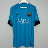 Shop 2015/16 BARCELONA MESSI #10 THIRD SHIRT (XL) NIKE, classic football shirts, vintage football shirts & retro soccer jerseys at Cult Kits