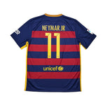Buy 2015/16 Barcelona Neymar Jr 11 Home Shirt (L) Nike ~ Free worldwide shipping ~ Authentic Vintage Football Shirts from Cult Kits