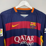 Shop 2015/16 BARCELONA NEYMAR JR #11 L/S HOME SHIRT (S) NIKE, classic football shirts, vintage football shirts & retro soccer jerseys at Cult Kits