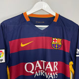 Shop 2015/16 BARCELONA NEYMAR JR #11 L/S HOME SHIRT (S) NIKE, classic football shirts, vintage football shirts & retro soccer jerseys at Cult Kits