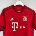 Shop 2015/16 BAYERN MUNICH HOME SHIRT (M) ADIDAS, classic football shirts, vintage football shirts & retro soccer jerseys at Cult Kits