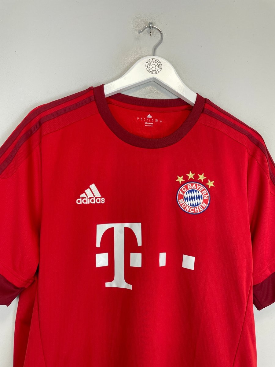 2015/16 BAYERN MUNICH LEWANDOWSKI 9 HOME SHIRT (L) ADIDAS - Cult Kits - Large - Buy Vintage Football Shirts, Authentic Retro Football Shirts For Sale, Classic Football Shirts & Soccer Jersey