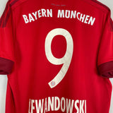 2015/16 BAYERN MUNICH LEWANDOWSKI 9 HOME SHIRT (L) ADIDAS - Cult Kits - Large - Buy Vintage Football Shirts, Authentic Retro Football Shirts For Sale, Classic Football Shirts & Soccer Jersey