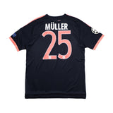 Buy 2015/16 Bayern Munich Müller 25 C/L Third Shirt (M) Adidas ~ Free worldwide shipping ~ Authentic Vintage Football Shirts from Cult Kits