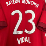 Shop 2015/16 BAYERN MUNICH VIDAL #23 HOME SHIRT (XL) ADIDAS, classic football shirts, vintage football shirts & retro soccer jerseys at Cult Kits
