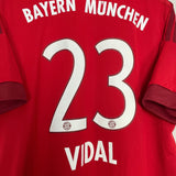 Shop 2015/16 BAYERN MUNICH VIDAL #23 HOME SHIRT (XL) ADIDAS, classic football shirts, vintage football shirts & retro soccer jerseys at Cult Kits