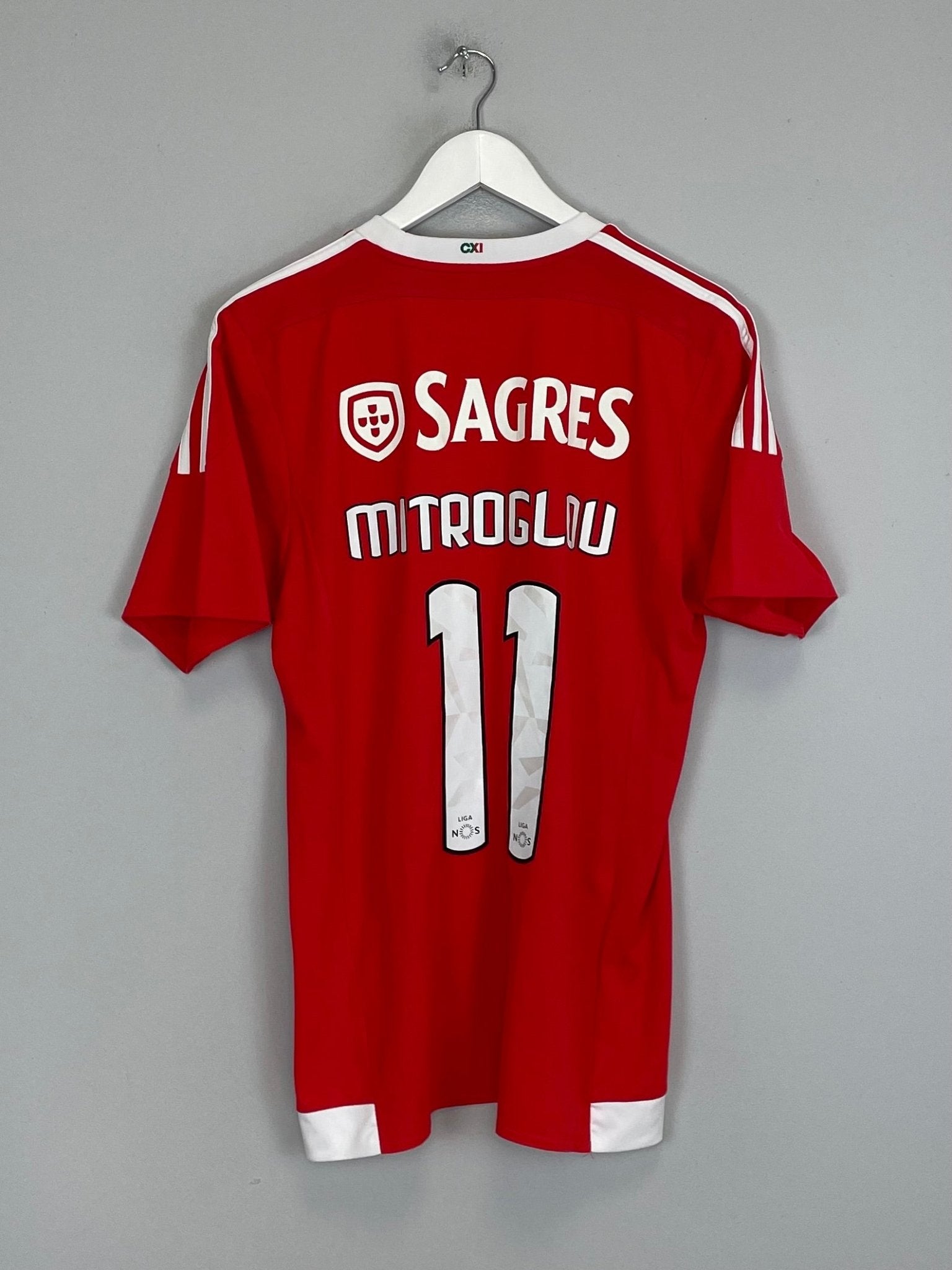 Shop 2015/16 BENFICA MITROGLOU #11 HOME SHIRT (M) ADIDAS, classic football shirts, vintage football shirts & retro soccer jerseys at Cult Kits