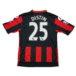 Buy 2015/16 Bournemouth Distin 25 *Match Issued + Signed* Home Shirt (L) Jd ~ Free worldwide shipping ~ Authentic Vintage Football Shirts from Cult Kits
