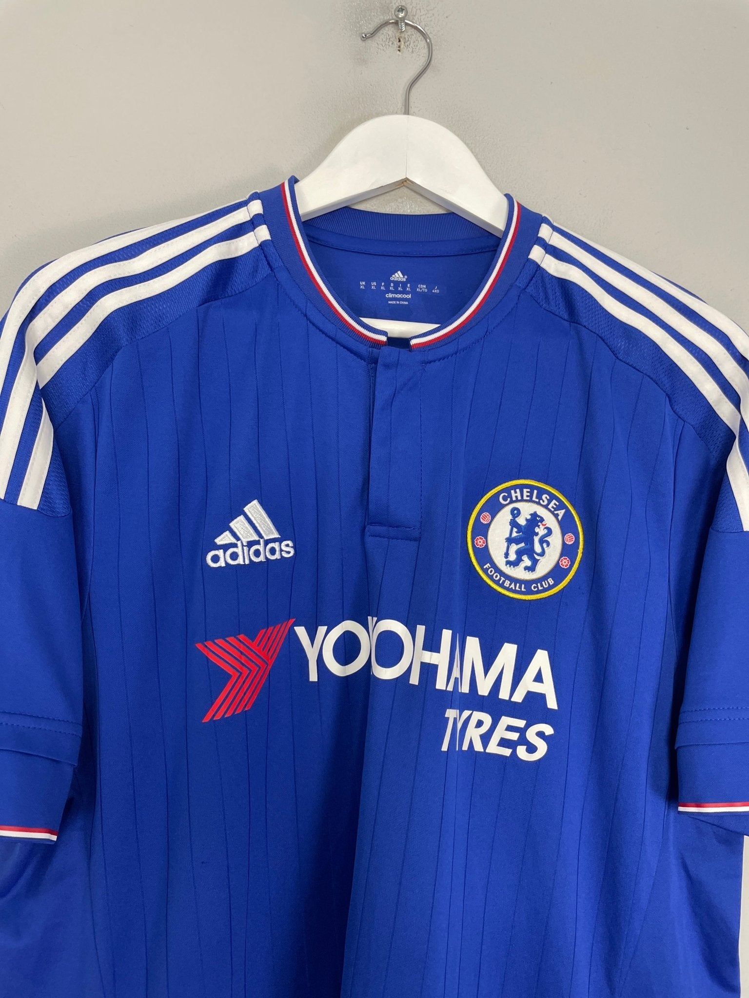 Shop 2015/16 CHELSEA HAZARD #10 HOME SHIRT (XL) ADIDAS, classic football shirts, vintage football shirts & retro soccer jerseys at Cult Kits