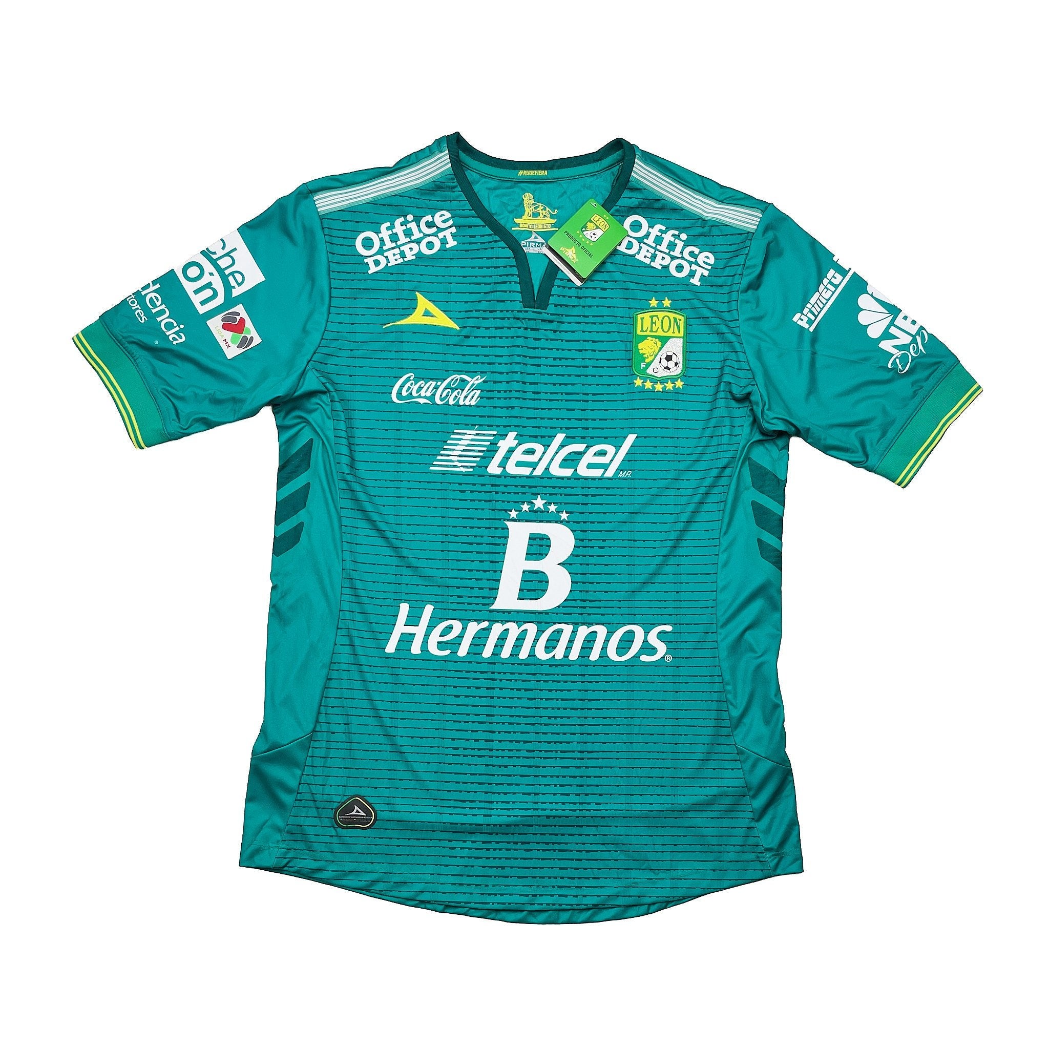 Buy 2015/16 Club Leon *BNWT* Home Shirt (XL) Pirma ~ Free worldwide shipping available ~ Authentic Vintage Football Shirts from Cult Kits