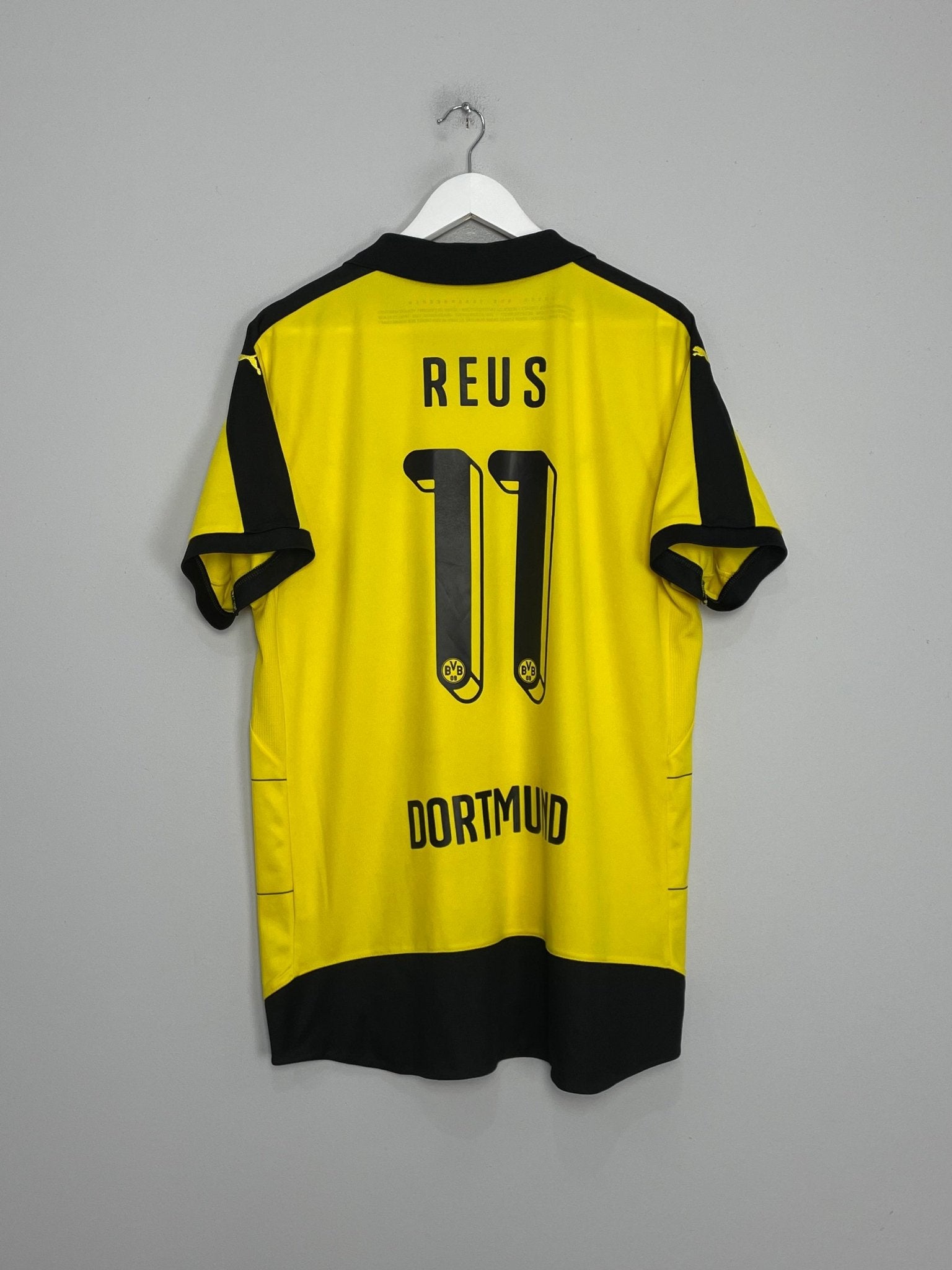 Shop 2015/16 DORTMUND REUS #11 HOME SHIRT (XL) PUMA, classic football shirts, vintage football shirts & retro soccer jerseys at Cult Kits