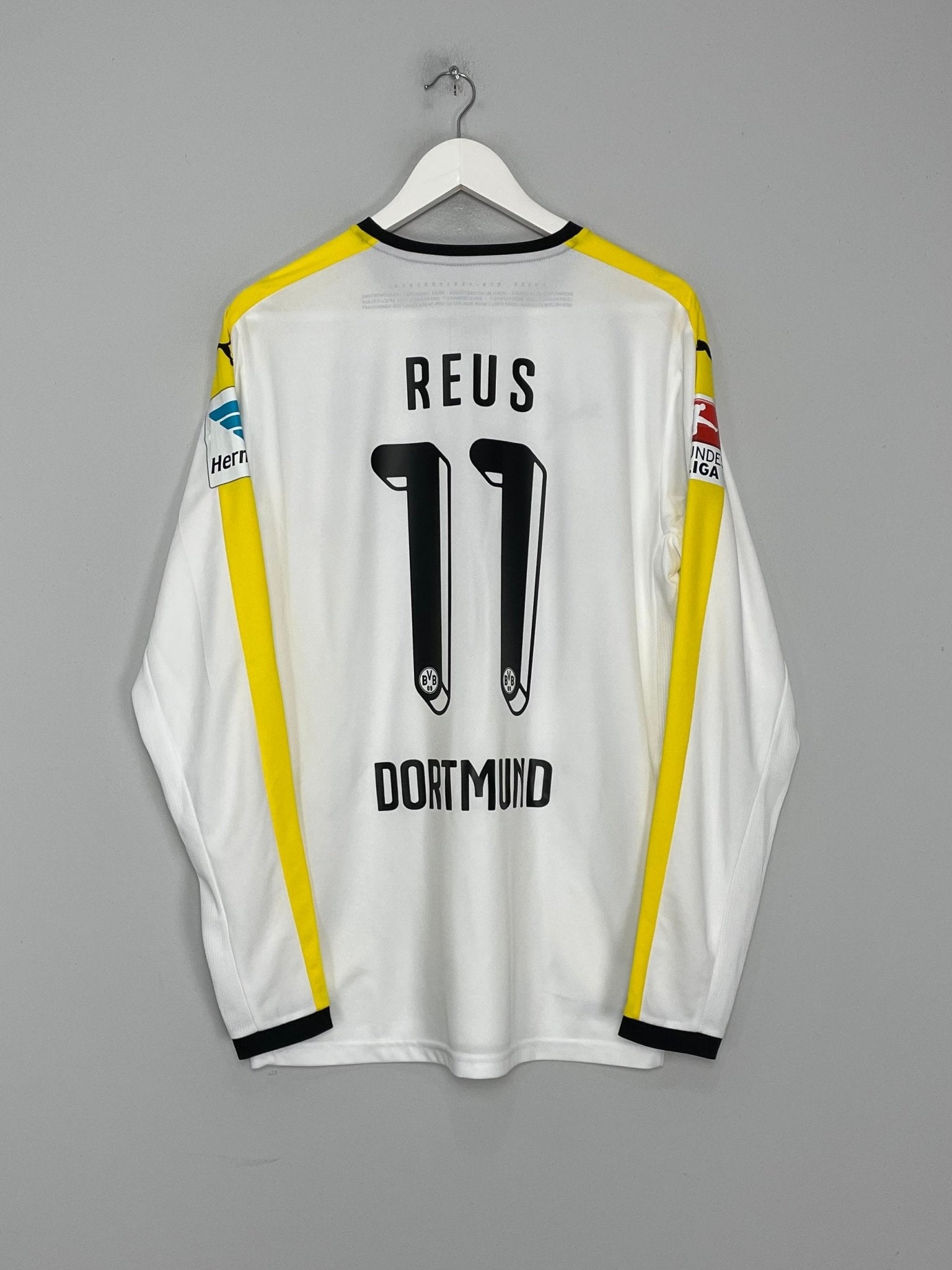 Shop 2015/16 DORTMUND REUS #11 L/S THIRD SHIRT (L) PUMA, classic football shirts, vintage football shirts & retro soccer jerseys at Cult Kits