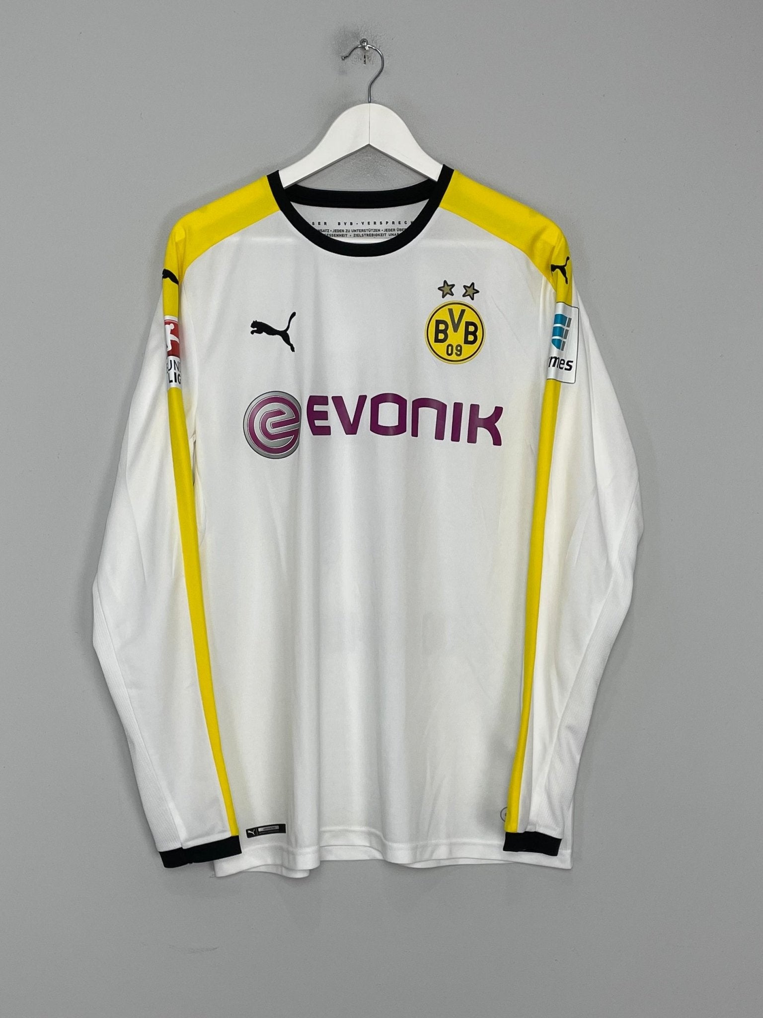 Shop 2015/16 DORTMUND REUS #11 L/S THIRD SHIRT (L) PUMA, classic football shirts, vintage football shirts & retro soccer jerseys at Cult Kits