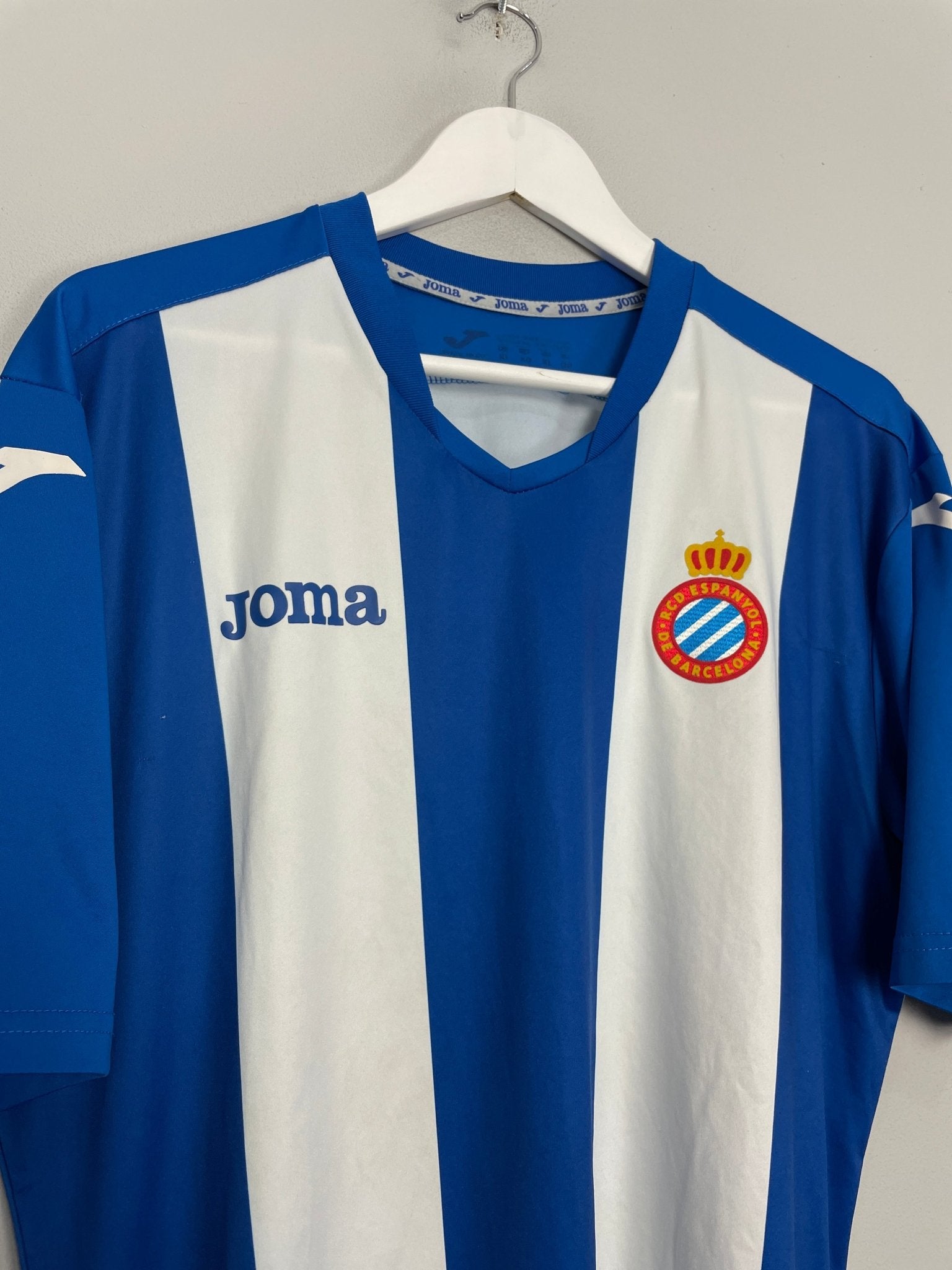 Shop 2015/16 ESPANYOL HOME SHIRT (XL) JOMA, classic football shirts, vintage football shirts & retro soccer jerseys at Cult Kits