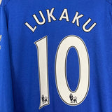 Shop 2015/16 EVERTON LUKAKU #10 L/S HOME SHIRT (XL) UMBRO, classic football shirts, vintage football shirts & retro soccer jerseys at Cult Kits