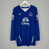 Shop 2015/16 EVERTON LUKAKU #10 L/S HOME SHIRT (XL) UMBRO, classic football shirts, vintage football shirts & retro soccer jerseys at Cult Kits