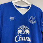 Shop 2015/16 EVERTON LUKAKU #10 L/S HOME SHIRT (XL) UMBRO, classic football shirts, vintage football shirts & retro soccer jerseys at Cult Kits