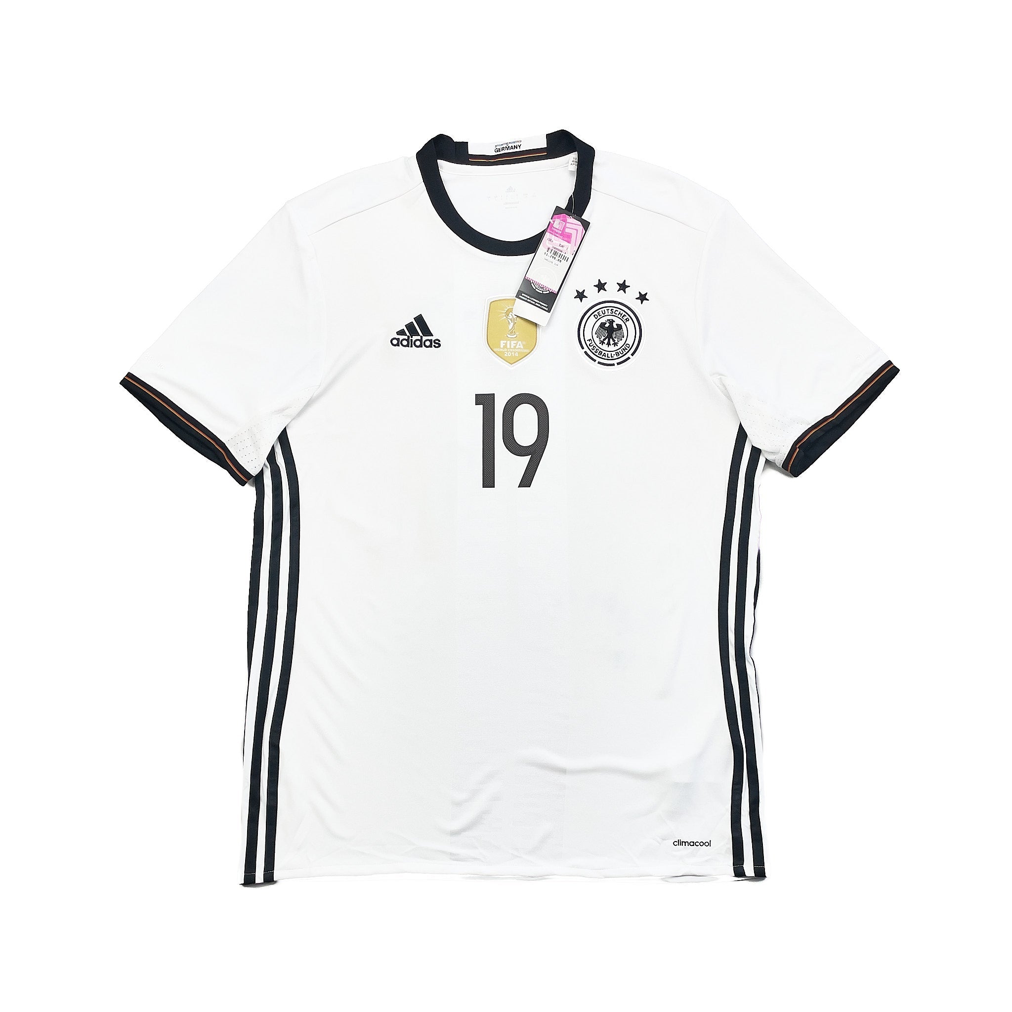 Buy 2015/16 Germany Gotze 19 *BNWT* Home Shirt (L) Adidas ~ Free worldwide shipping ~ Authentic Vintage Football Shirts from Cult Kits