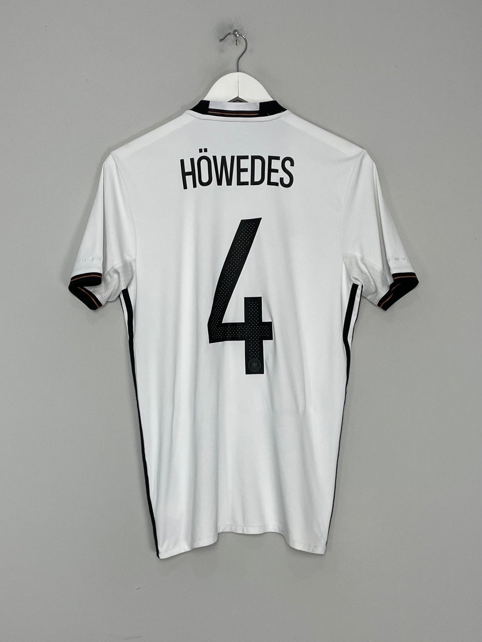 Shop 2015/16 GERMANY HOWEDES #4 HOME SHIRT (S) ADIDAS, classic football shirts, vintage football shirts & retro soccer jerseys at Cult Kits