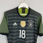 Shop 2015/16 GERMANY KROOS #18 AWAY SHIRT (M) ADIDAS, classic football shirts, vintage football shirts & retro soccer jerseys at Cult Kits