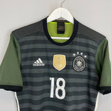 Shop 2015/16 GERMANY KROOS #18 AWAY SHIRT (M) ADIDAS, classic football shirts, vintage football shirts & retro soccer jerseys at Cult Kits